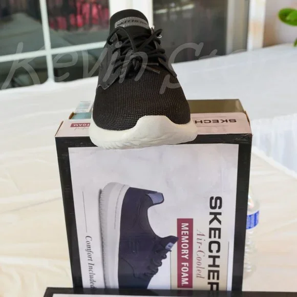 2 pairs Skechers bundle shoes BLACK+nAVY men shoes - Picture 14 of 16